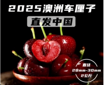 【2025澳洲车厘子发中国！11月25日首发陆续发货中】澳洲车厘子 28-30mm  2kg/箱